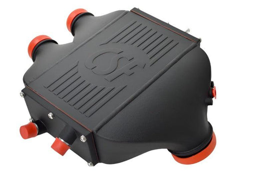 CSF BMW F8X M2C/M3/M4 Top Mount Charge-Air-Cooler - Crinkle Black