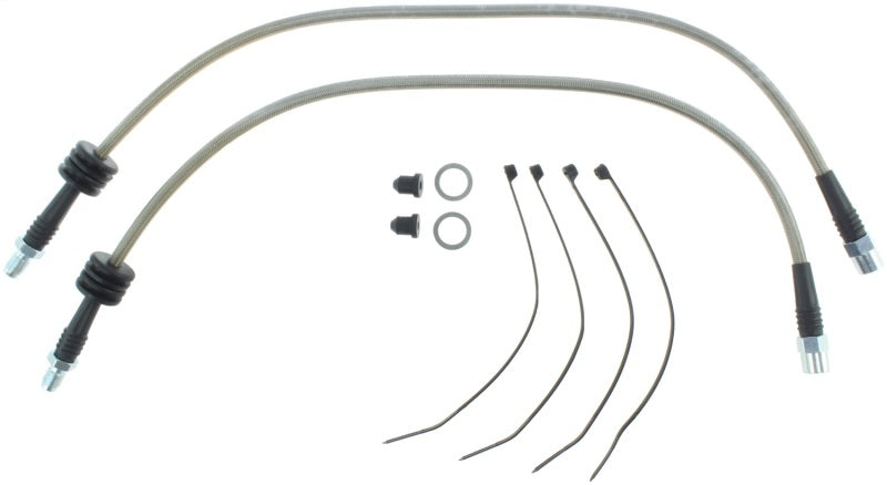StopTech BMW E8X E9X Z4 / 1 / 3 Series Stainless Steel Front Brake Lines