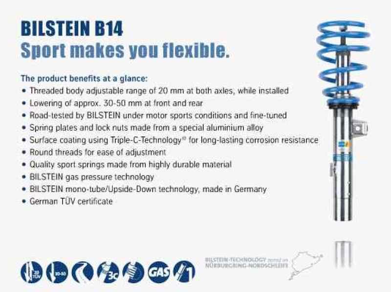 Bilstein B14 (PSS) 12-13 BMW 328i/335i Front & Rear Performance Suspension Kit - SpeedCave