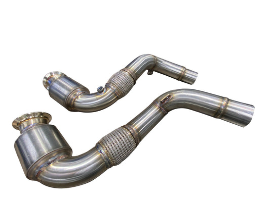 Active Autowerke S63 N63 Catted Downpipes | V8 BMW X5 M and X6 M X5 X6 550i 650i