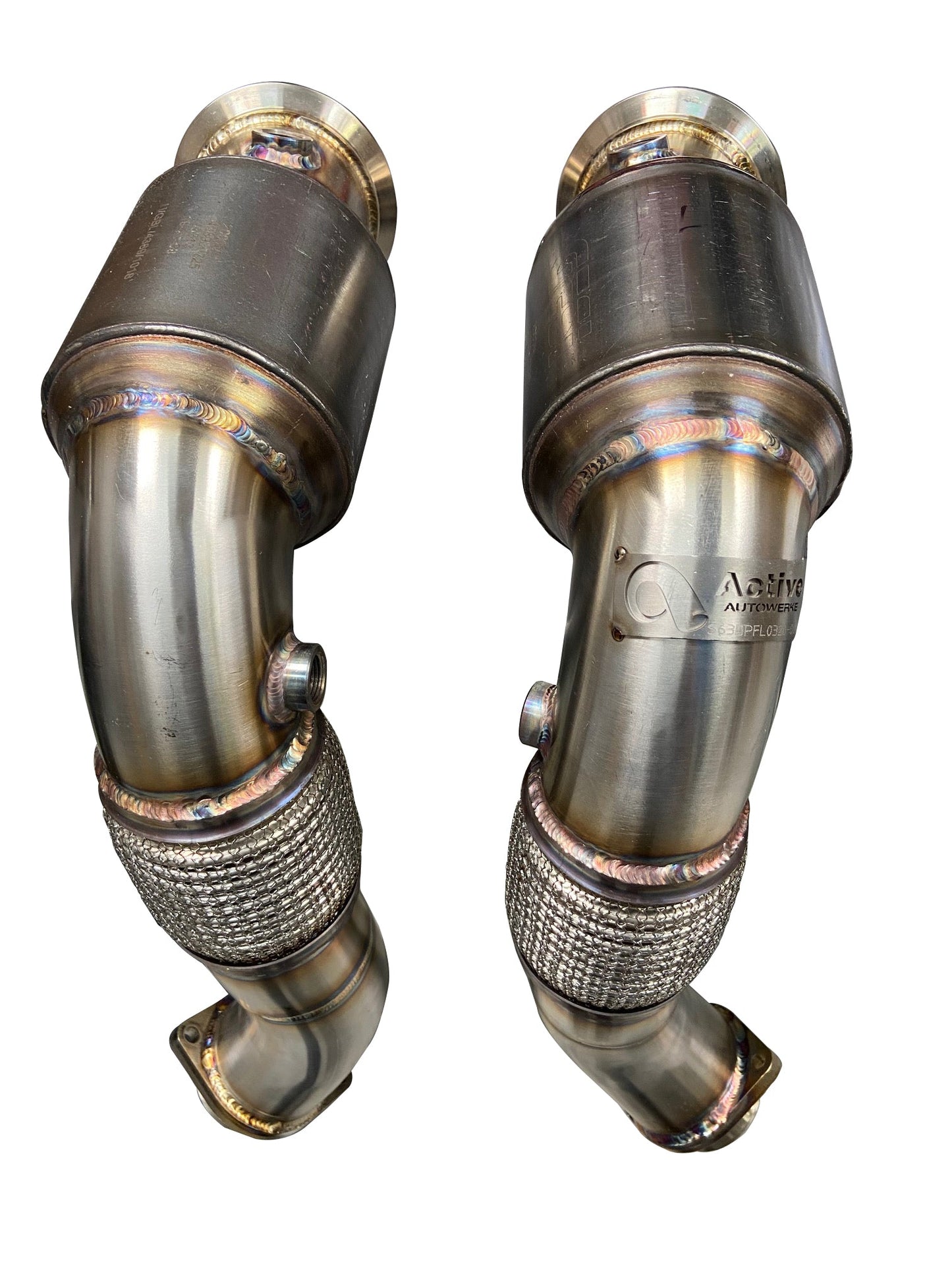 Active Autowerke S63 N63 Catted Downpipes | V8 BMW X5 M and X6 M X5 X6 550i 650i