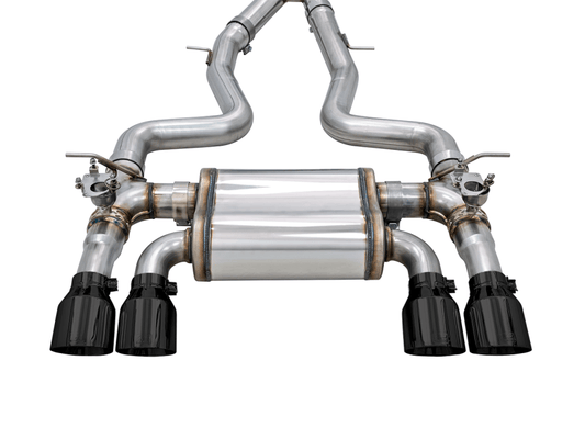 AWE Tuning BMW F8X M3/M4 SwitchPath Catback Exhaust - Diamond Black Tips - SpeedCave