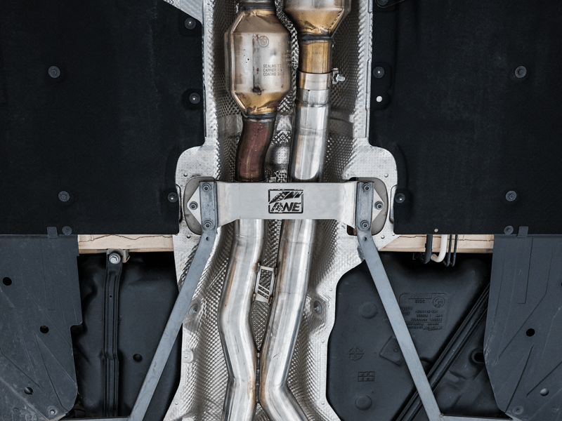 AWE Tuning BMW F8X M3/M4 Track Edition Catback Exhaust - Diamond Black Tips - SpeedCave