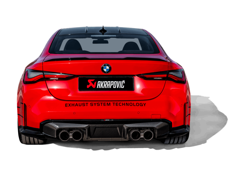 Akrapovic BMW G8X M3 M4 Rear Carbon Fiber Diffuser - High Gloss Black