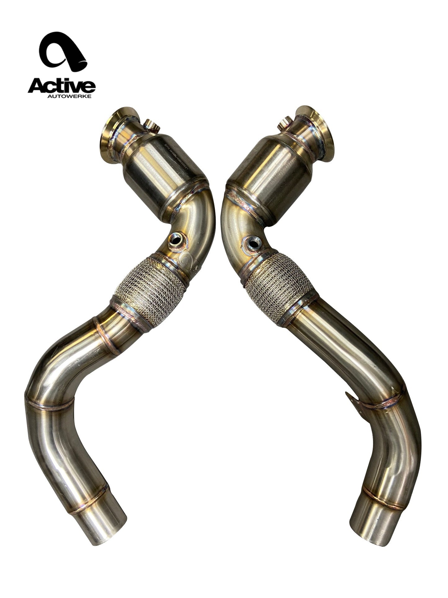 Active Autowerke S63 N63 Catted Downpipes | V8 BMW X5 M and X6 M X5 X6 550i 650i