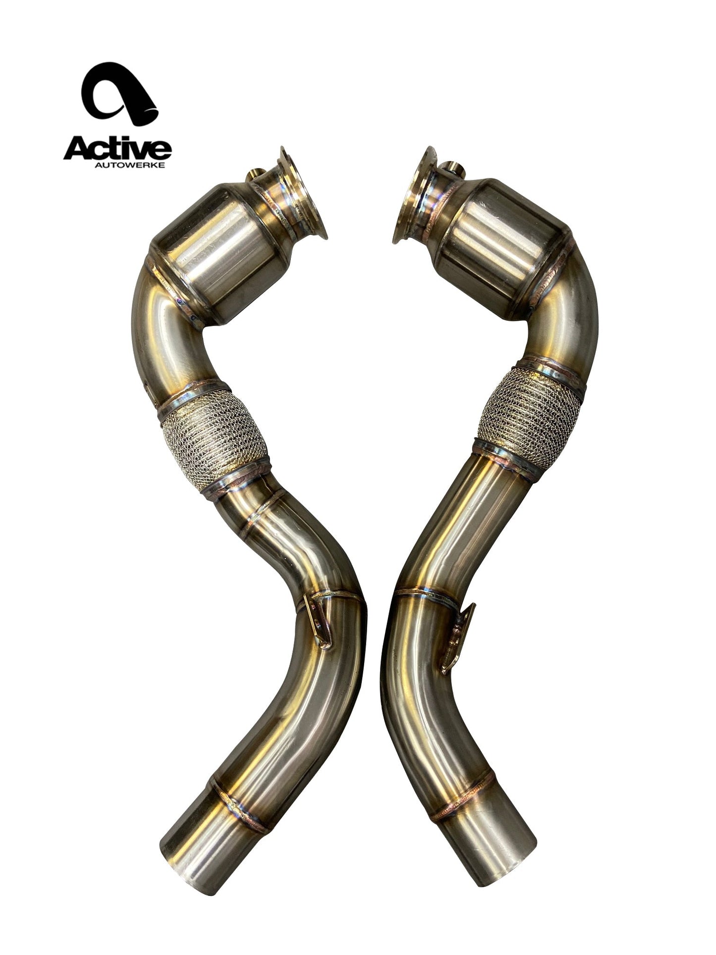 Active Autowerke S63 N63 Catted Downpipes | V8 BMW X5 M and X6 M X5 X6 550i 650i