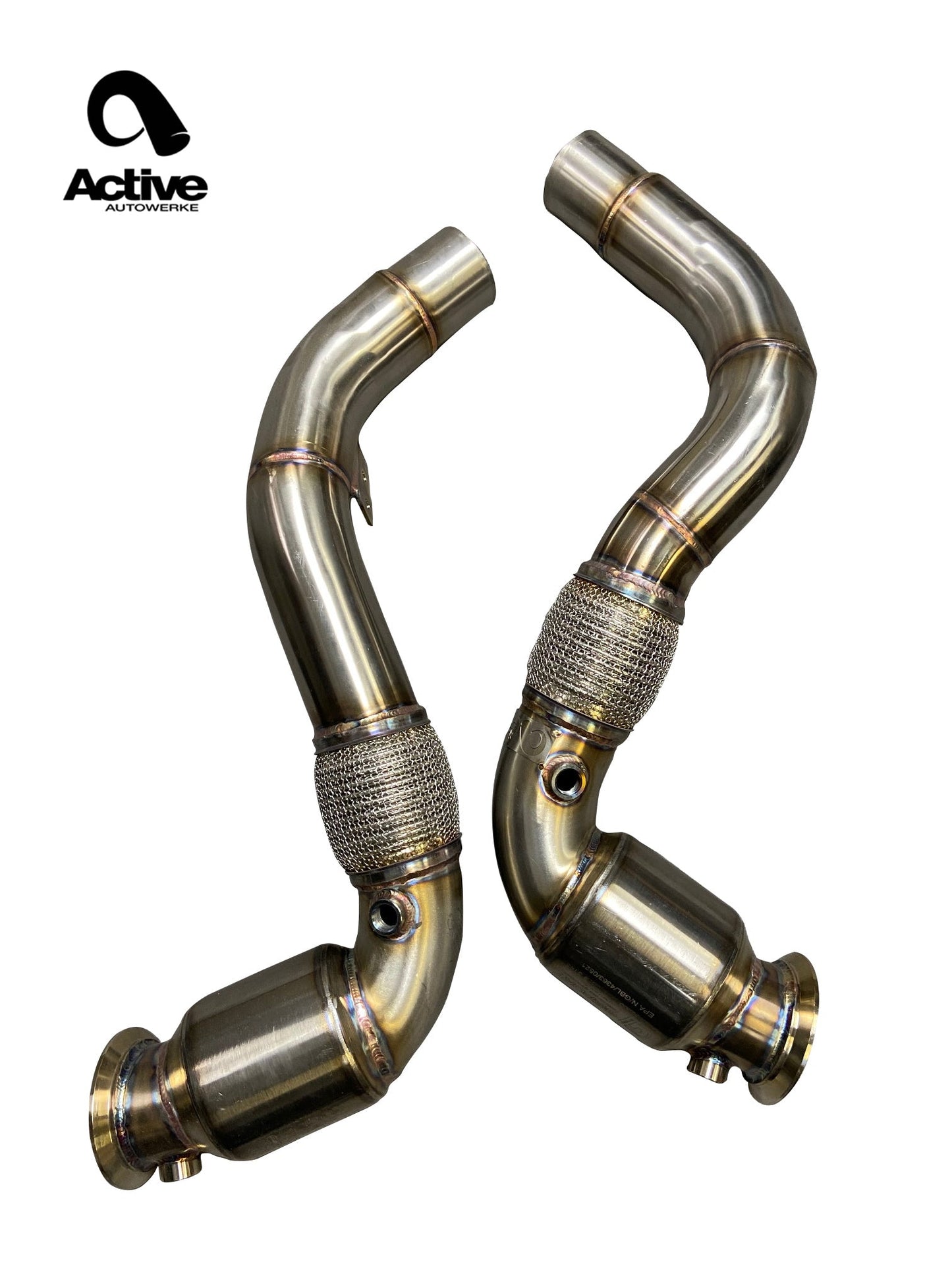 Active Autowerke S63 N63 Catted Downpipes | V8 BMW X5 M and X6 M X5 X6 550i 650i