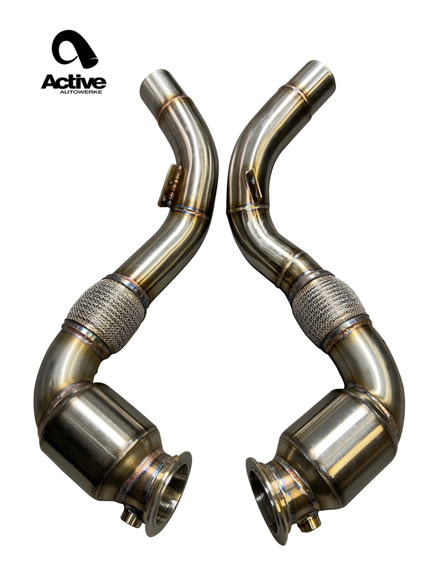 Active Autowerke S63 N63 Catted Downpipes | V8 BMW X5 M and X6 M X5 X6 550i 650i