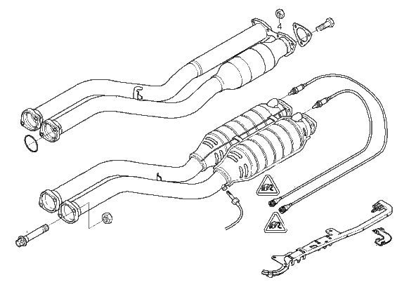 Active Autowerke BMW E46 M3 Exhaust SECTION 1 With 100 CELL Hi Flow Cats