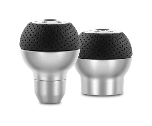 Momo Race Shift Knob - Aluminum, Black Airleather Insert