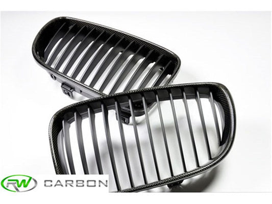 RW Carbon BMW E82 E88 Carbon Fiber Kidney Grilles