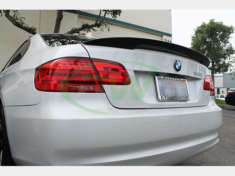 RW Carbon BMW E92 M3 1X1 Carbon Fiber Perf Style Trunk Spoiler