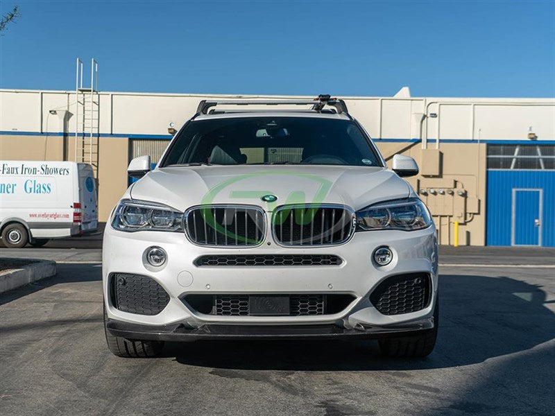 RW Carbon BMW F15 X5 M Sport 3D Style CF Front Lip