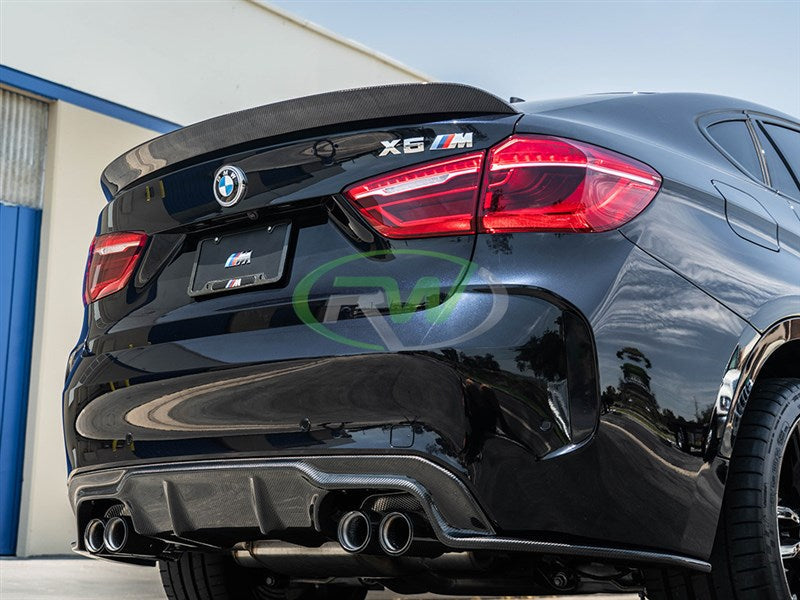 RW Carbon BMW F16 X6/F86 X6M 3D Style CF Trunk Spoiler