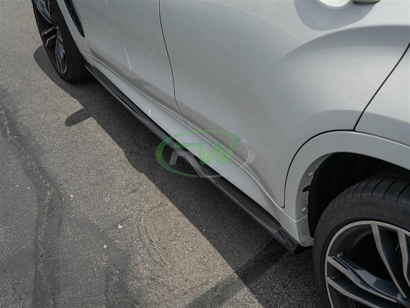 RW Carbon BMW F16 X6 / F86 X6M CF Side Skirt Extensions