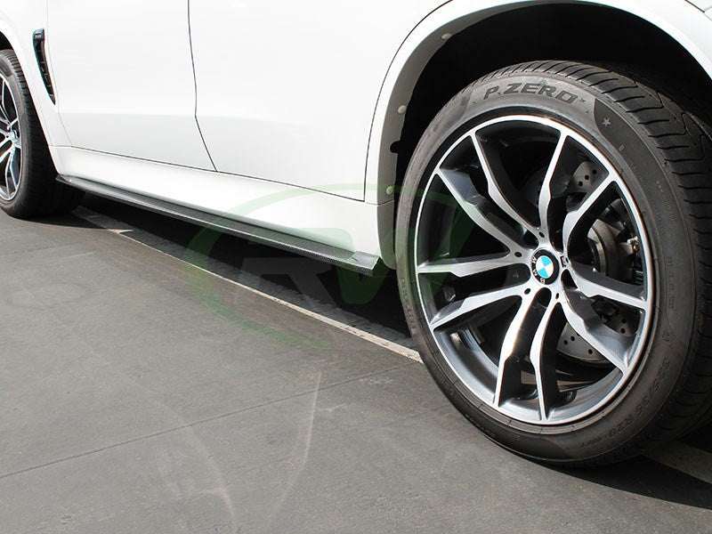 RW Carbon BMW F16 X6 / F86 X6M CF Side Skirt Extensions