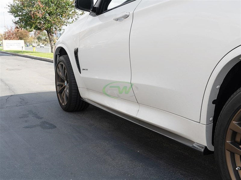 RW Carbon BMW F15 X5 / F85 X5M CF Side Skirt Extensions