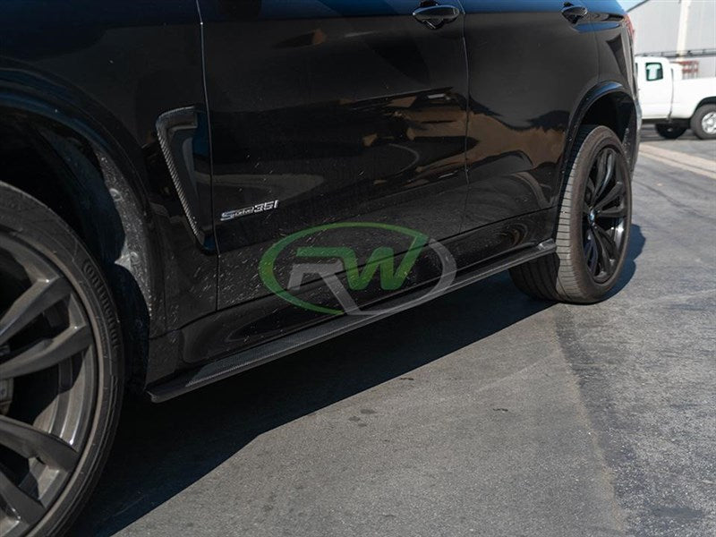 RW Carbon BMW F15 X5 / F85 X5M CF Side Skirt Extensions