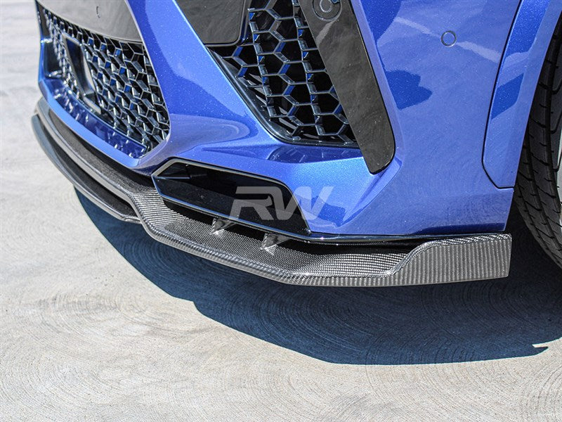 RW Carbon BMW F95 X5M Man Style Carbon Fiber Front Lip Spoiler