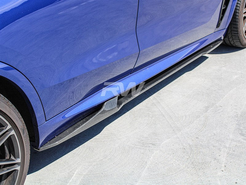 RW Carbon BMW G05 X5 F95 X5M Man Style Carbon Fiber Side Skirt Extensions