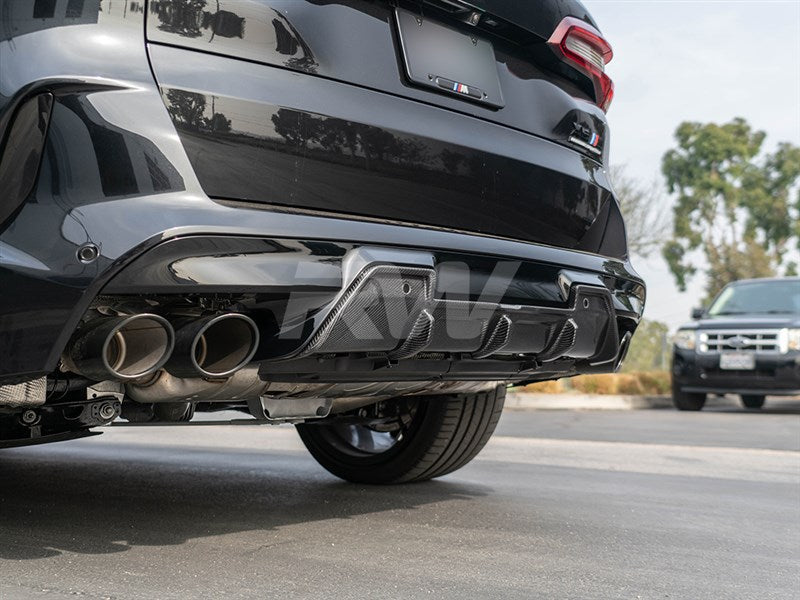 RW Carbon BMW F95 X5M / F96 X6M DTM Carbon Fiber Diffuser
