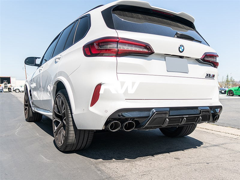 RW Carbon BMW F95 X5M / F96 X6M DTM Carbon Fiber Diffuser