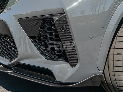 RW Carbon BMW F95 X5M Carbon Fiber Front Bumper Trim
