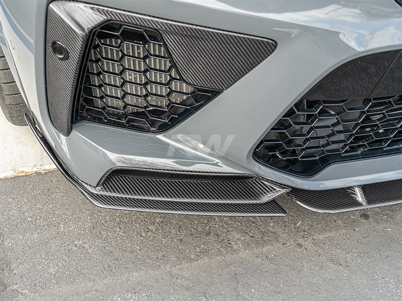 RW Carbon BMW F95 X5M Carbon Fiber Front Splitters