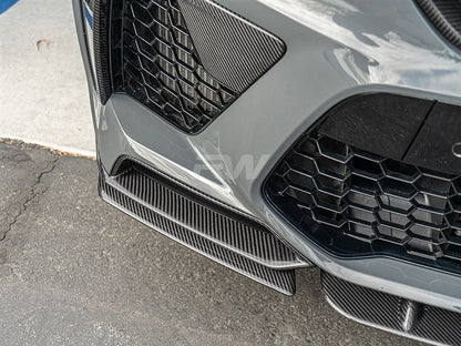 RW Carbon BMW F95 X5M Carbon Fiber Front Splitters