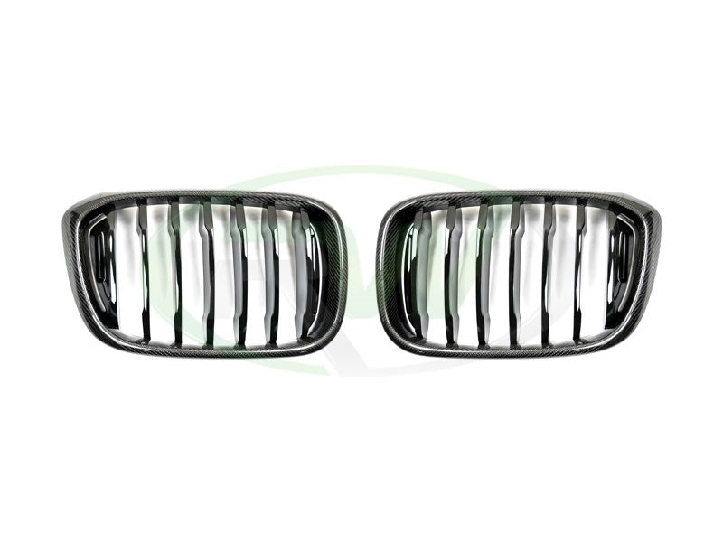 RW Carbon BMW G01 X3 G02 X4 Carbon Fiber Grilles