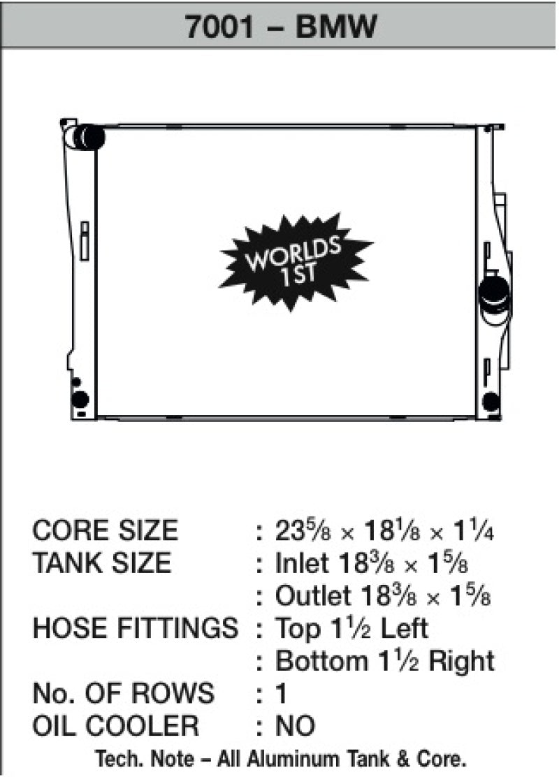 CSF BMW E8X E9X E89 Z4 Radiator