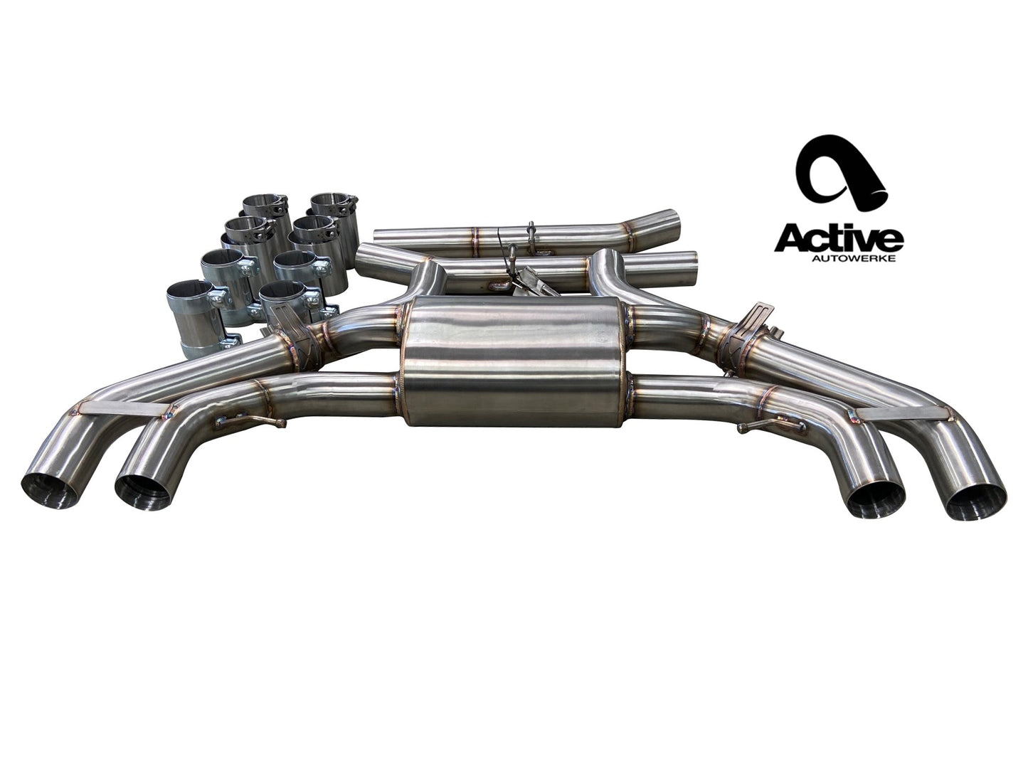 Active Autowerke X3M and X4M Valved Rear Axle-back Exhaust