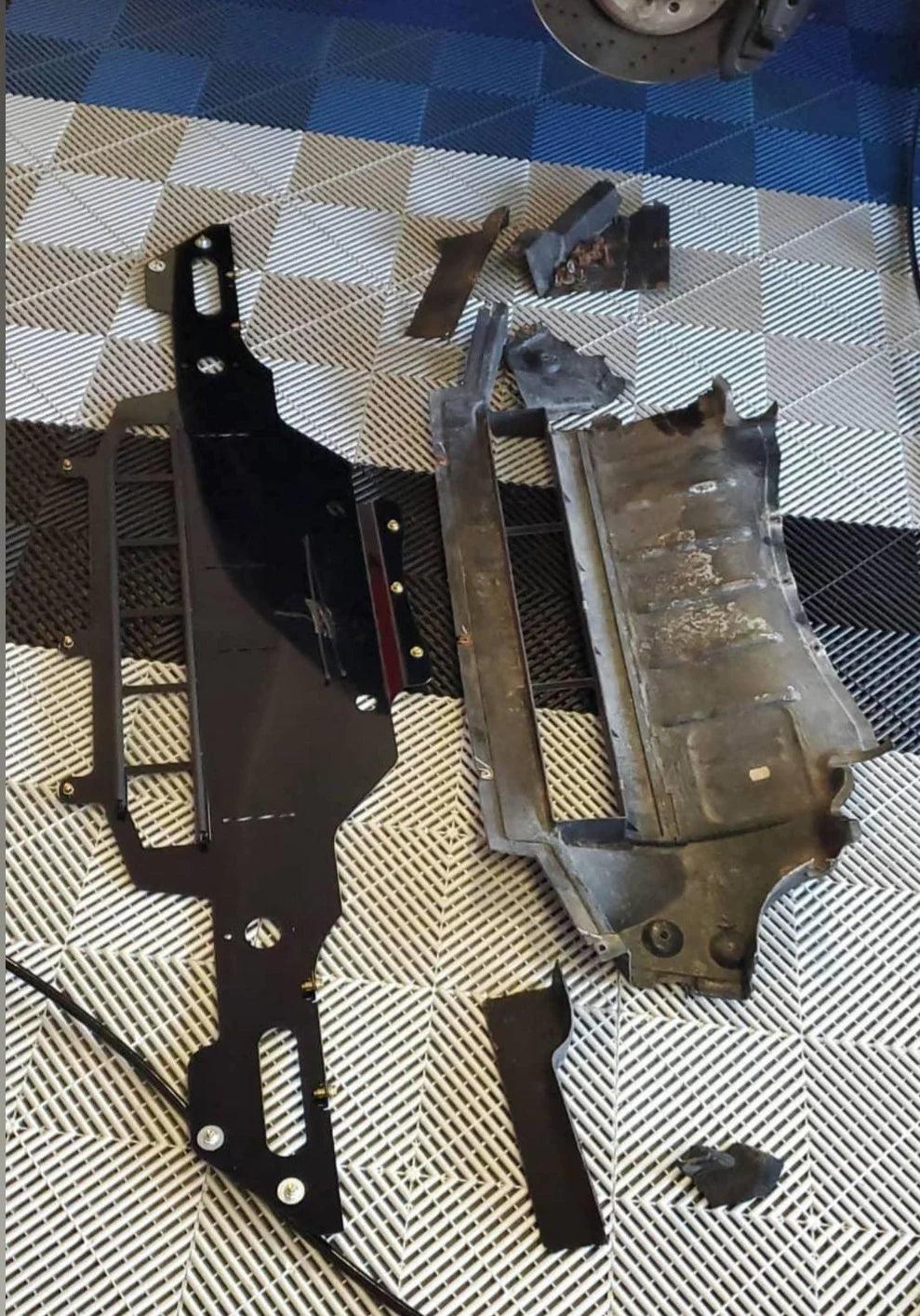 E9x M3 MLT Engineering Skid Plate - SpeedCave