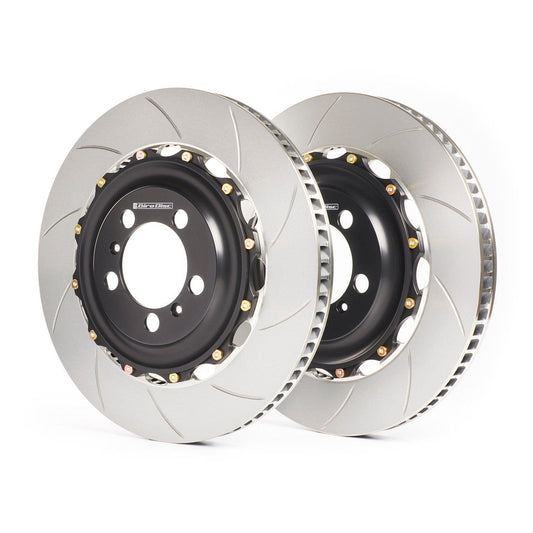 GiroDisc Slotted Rear Brake Rotors 368mm BMW M2/M3/M4 F8x F3x Blue Calipers