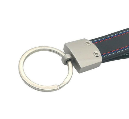 M Logo Leather Keychain - SpeedCave