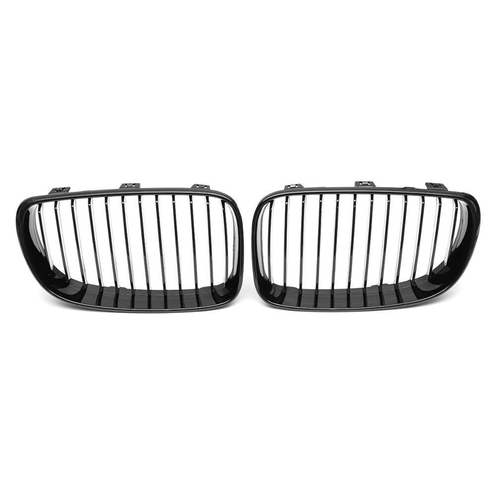 E8x 1 Series Black Kidney Grilles - SpeedCave