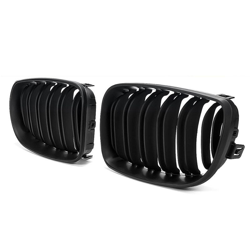 E8x 1 Series Black Kidney Grilles - SpeedCave