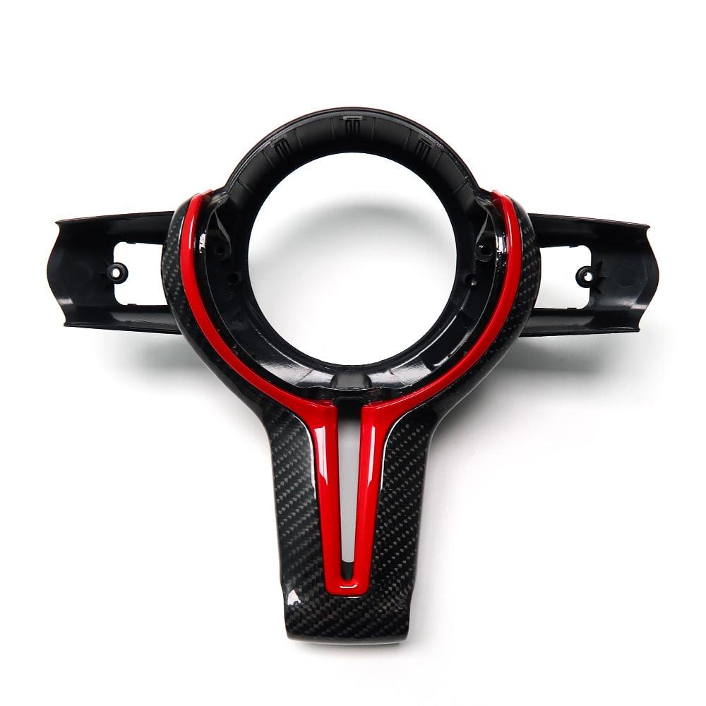 F Chassis M Carbon Steering Wheel Trim - SpeedCave