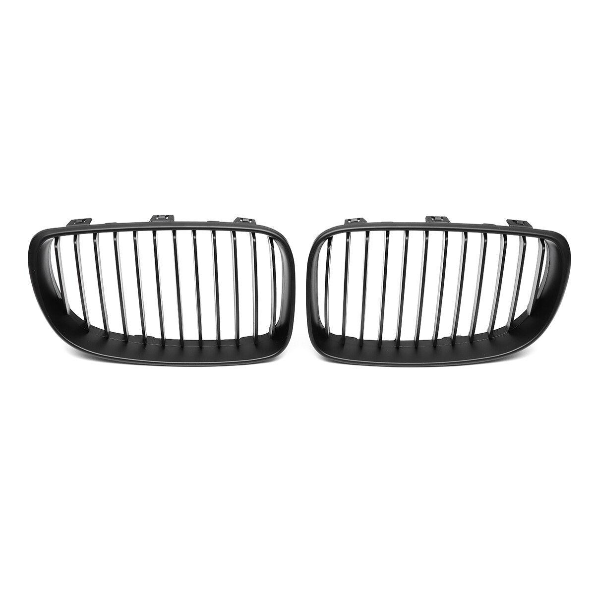 E8x 1 Series Black Kidney Grilles - SpeedCave