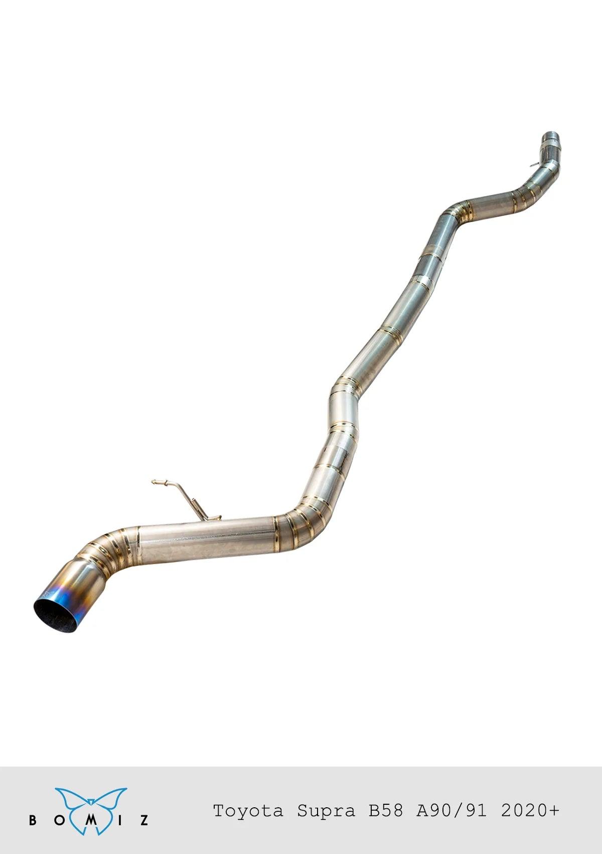 Bomiz 3.5" Single Exit Titanium Exhaust A90 Supra - SpeedCave