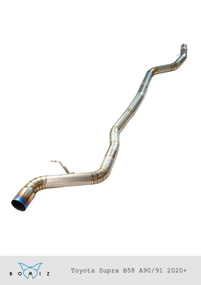 Bomiz 3.5" Single Exit Titanium Exhaust A90 Supra - SpeedCave