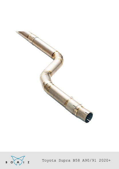 Bomiz 3.5" Single Exit Titanium Exhaust A90 Supra - SpeedCave