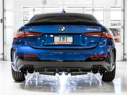 AWE Tuning 2019+ BMW M340i (G20) Track Edition Exhaust - Quad Diamond Black Tips - SpeedCave