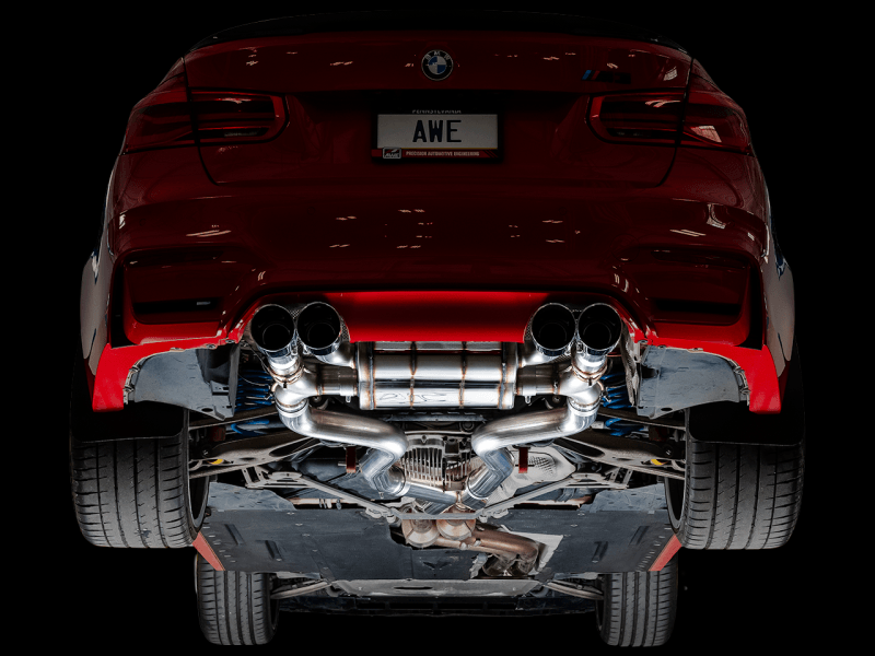 AWE Tuning BMW F8X M3/M4 SwitchPath Catback Exhaust - Chrome Silver Tips - SpeedCave