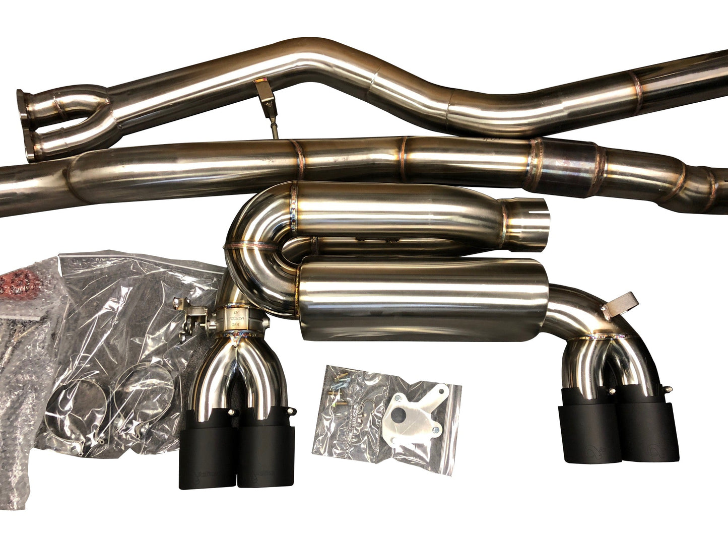 Active Autowerke F8X M3 M4 Signature Exhaust System includes Active F-brace