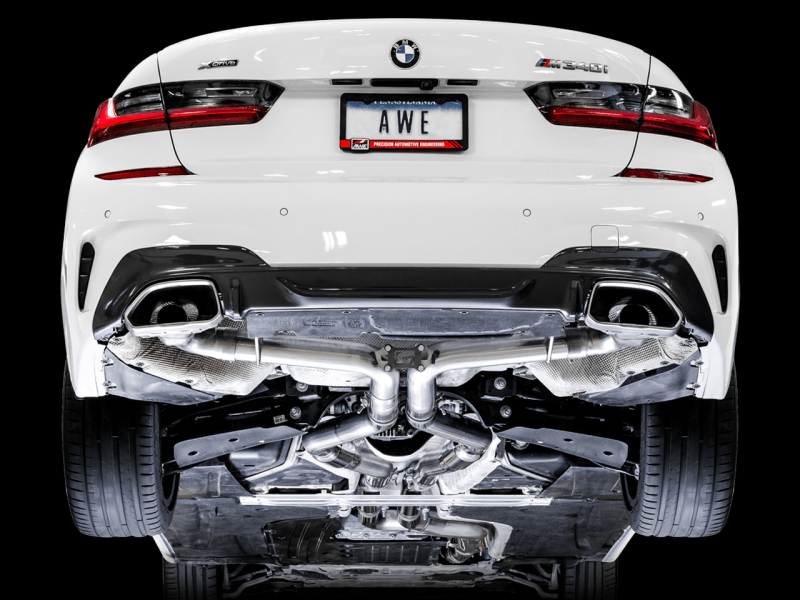 AWE Tuning 2019+ BMW M340i (G20) Track Edition Exhaust (Use OE Tips) - SpeedCave