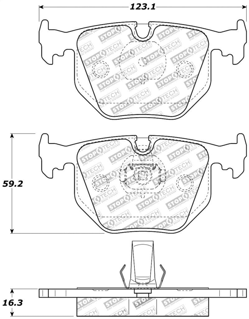 StopTech Performance BMW M3 / M5 / X3 / X5 / Z4 / 3 / 5 / 7 Series Rear Brake Pads