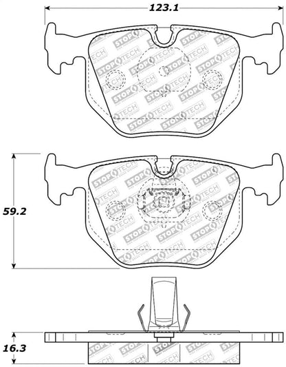 StopTech Performance BMW M3 / M5 / X3 / X5 / Z4 / 3 / 5 / 7 Series Rear Brake Pads