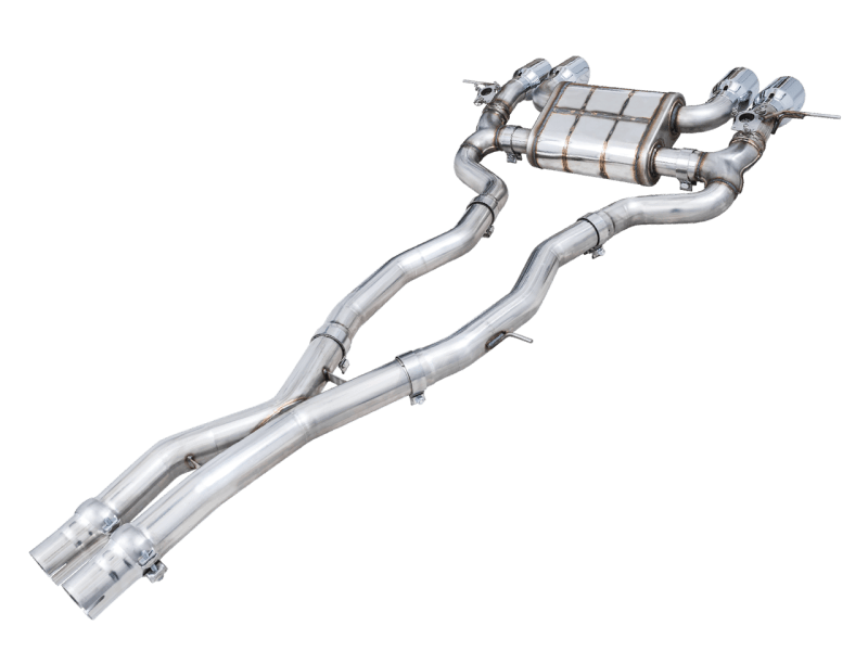 AWE SwitchPath Catback Exhaust for BMW G8X M3/M4 - Chrome Silver Tips - SpeedCave