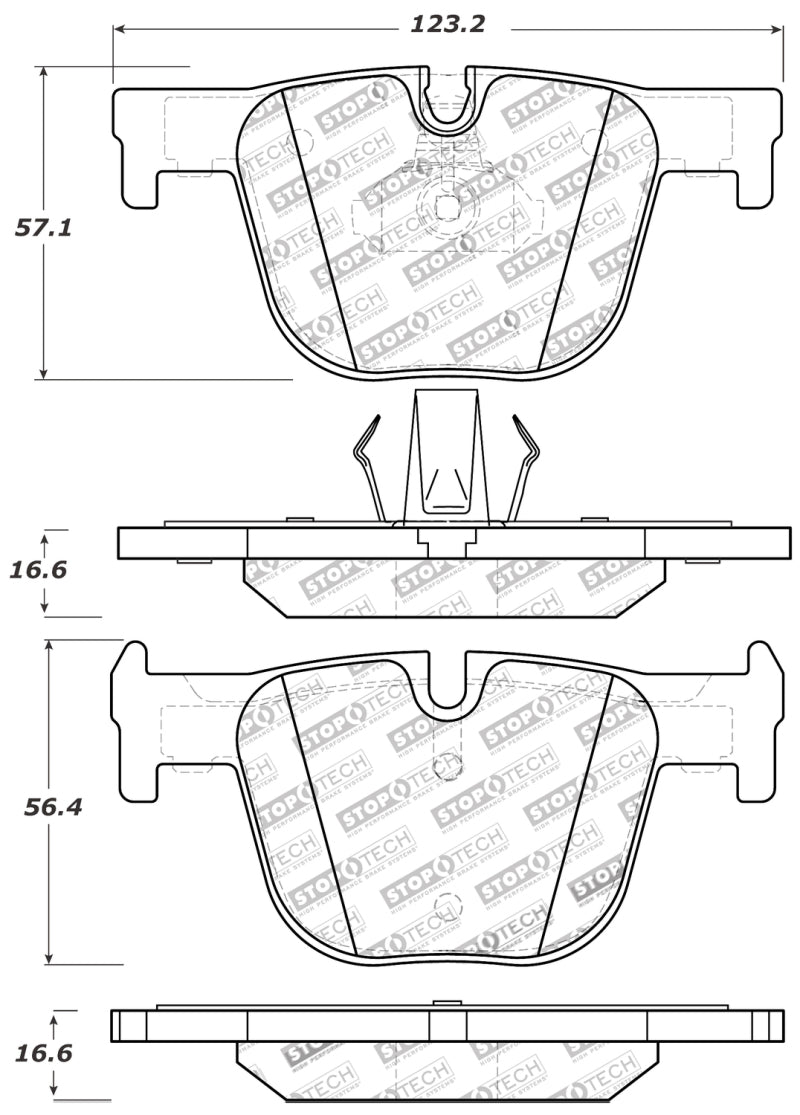 StopTech Rear Performance Brake Pads F Chassis 2 / 3 / 4 Series